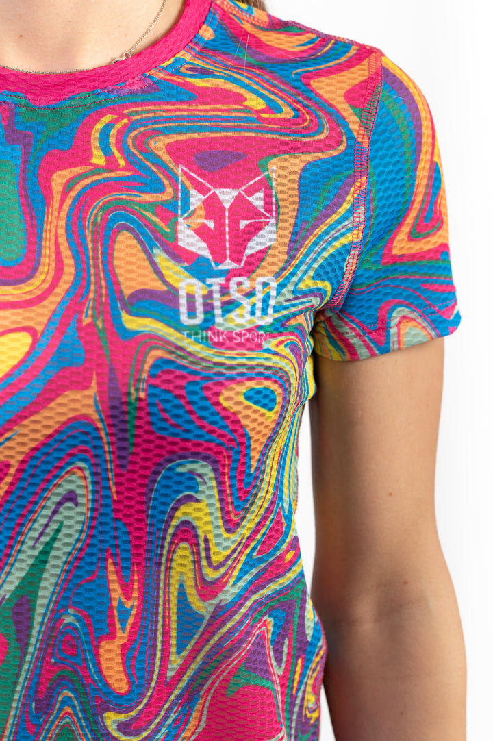 WOMEN'S SHORT SLEEVE SHIRT PSYCHEDELIC(レディース半袖Tシャツ サイケデリック)