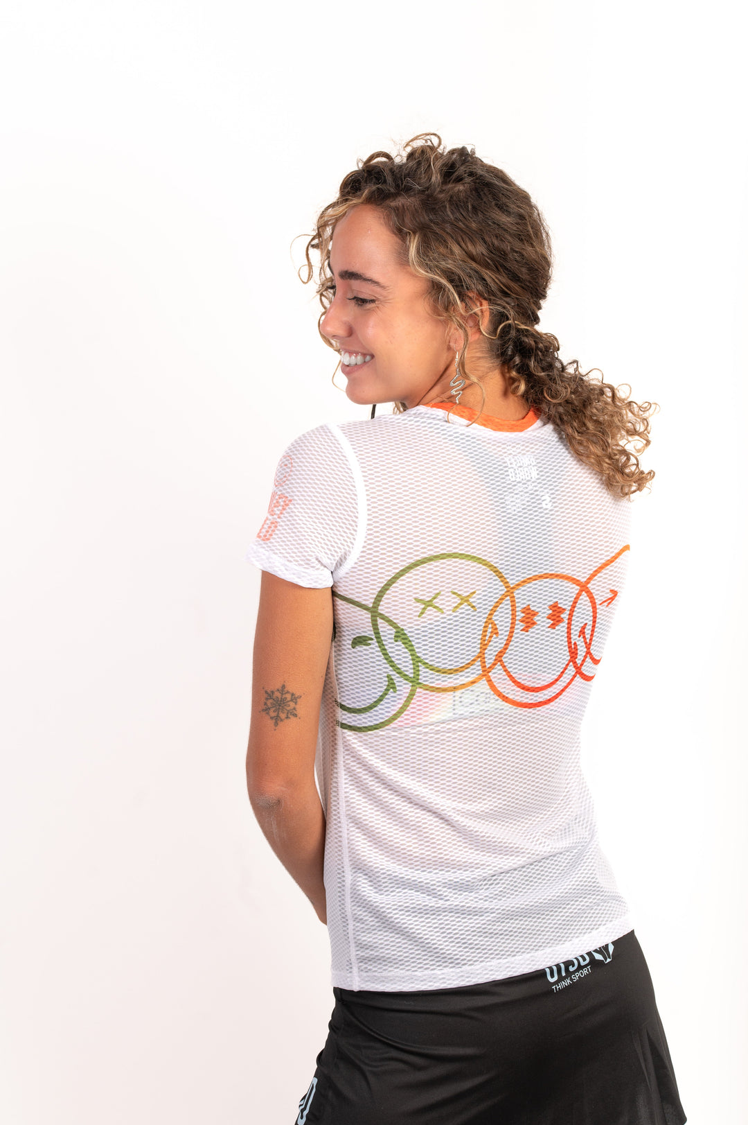 WOMEN'S SHORT SLEEVE SHIRT SMILEY WORLD BELIEVE(レディース半袖Tシャツ スマイリーワールドビリーブ)
