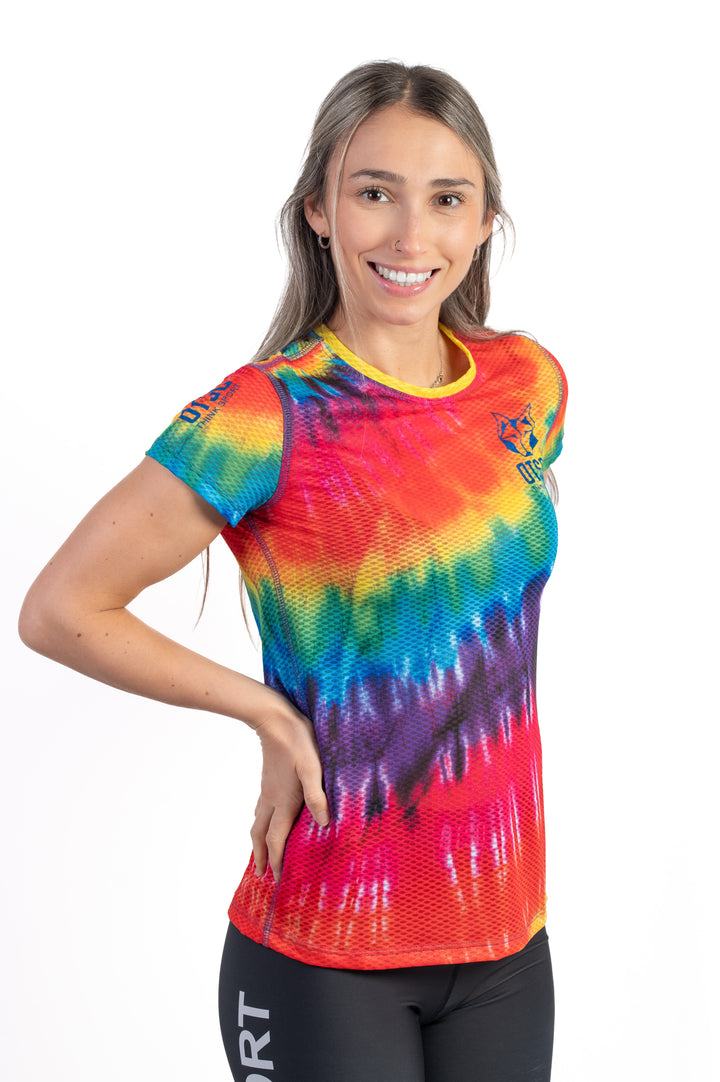 WOMEN'S SHORT SLEEVE SHIRT TIE DIE(レディース半袖Tシャツ タイダイ)