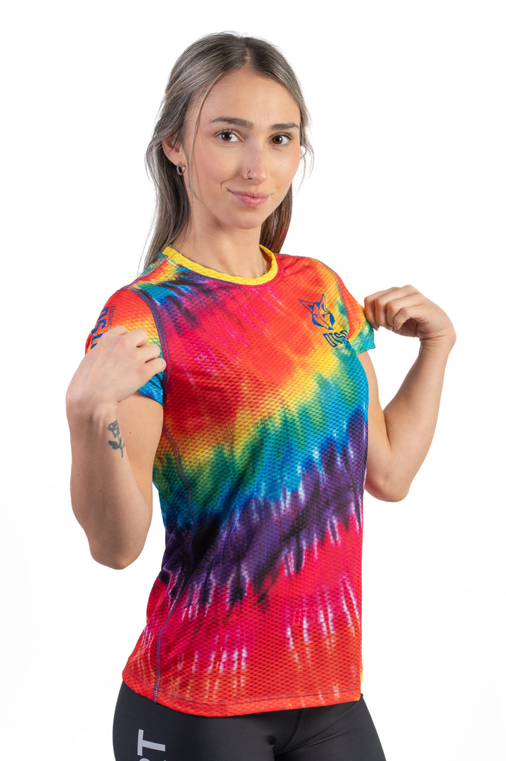 WOMEN'S SHORT SLEEVE SHIRT TIE DIE(レディース半袖Tシャツ タイダイ)