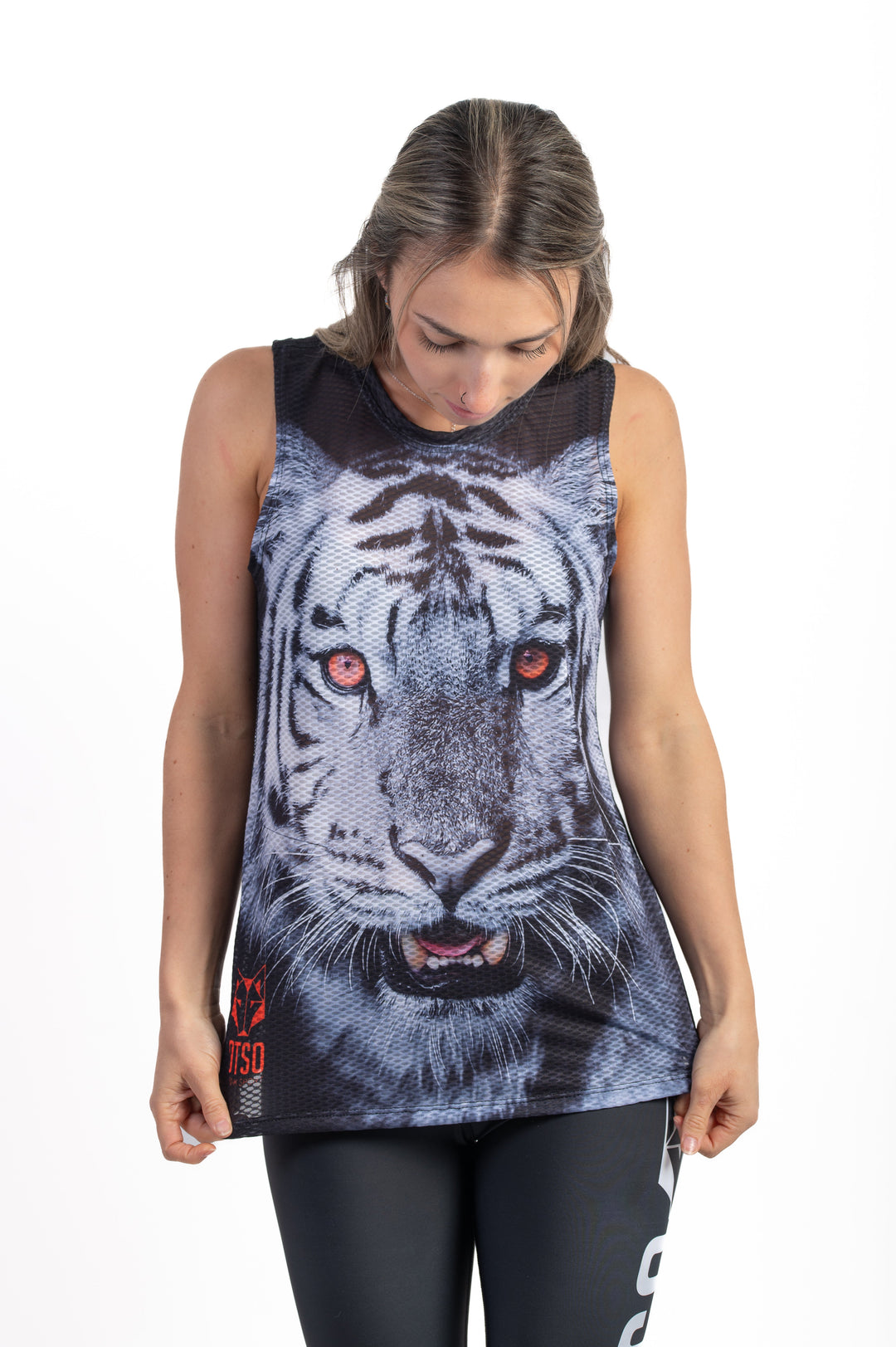 WOMEN'S SINGLET TIGER(レディースノースリーブシャツ タイガー)