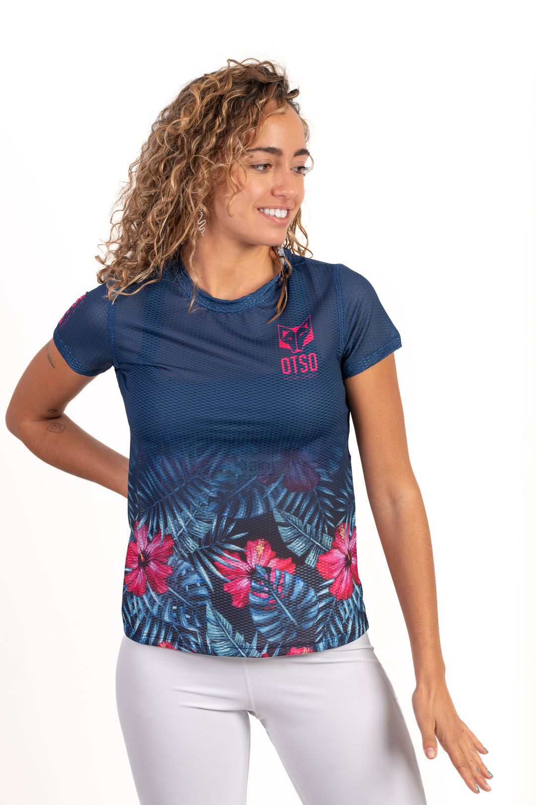 WOMEN'S SHORT SLEEVE SHIRT TROPICAL DARK(レディース半袖Tシャツ トロピカルダーク)