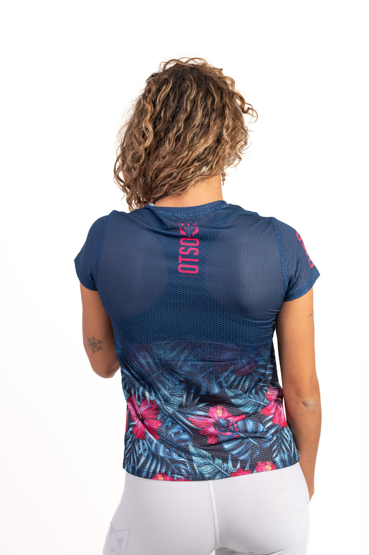 WOMEN'S SHORT SLEEVE SHIRT TROPICAL DARK(レディース半袖Tシャツ トロピカルダーク)