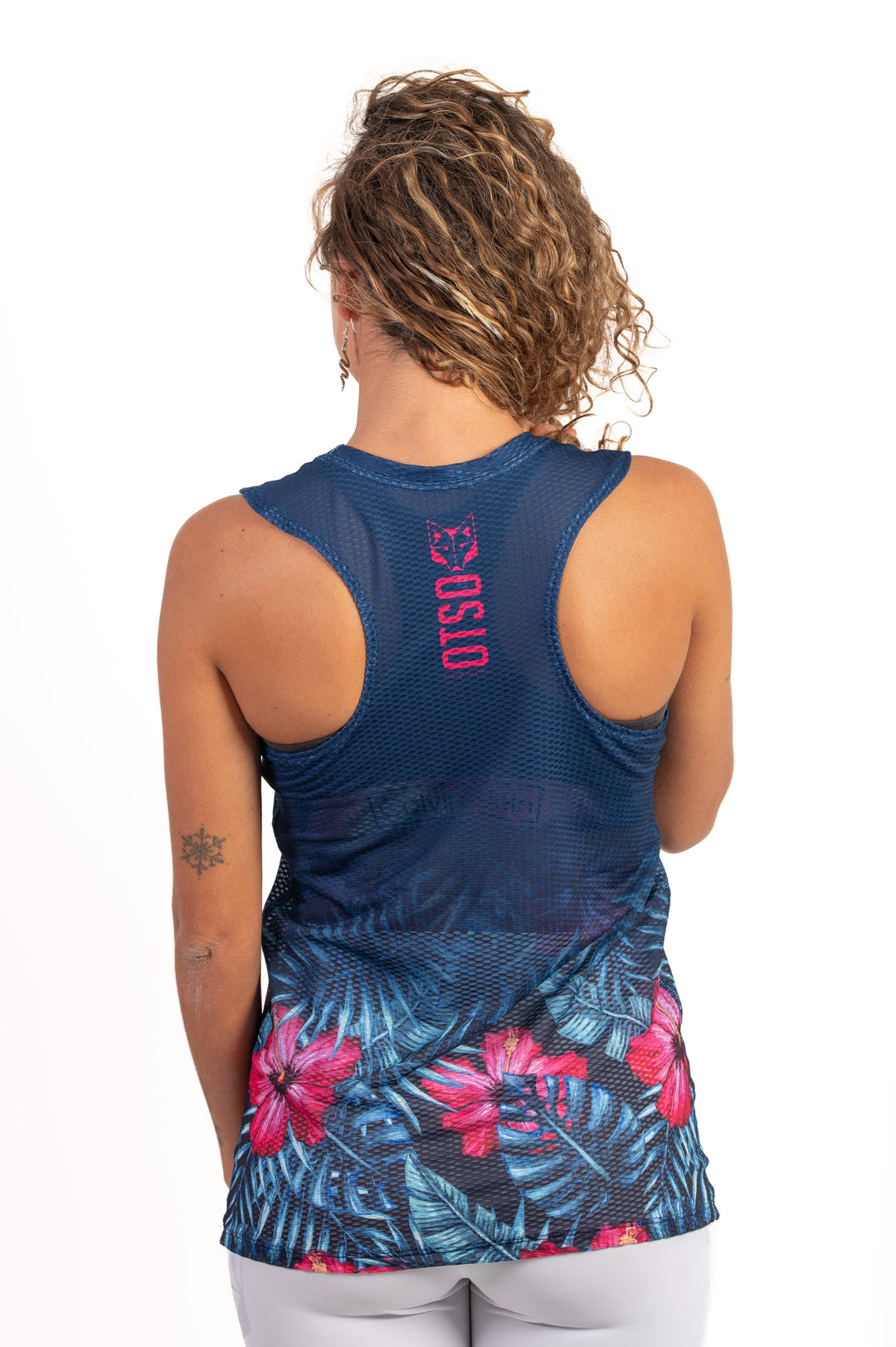 WOMEN'S SINGLET TROPICAL DARK(レディースノースリーブシャツ トロピカルダーク)