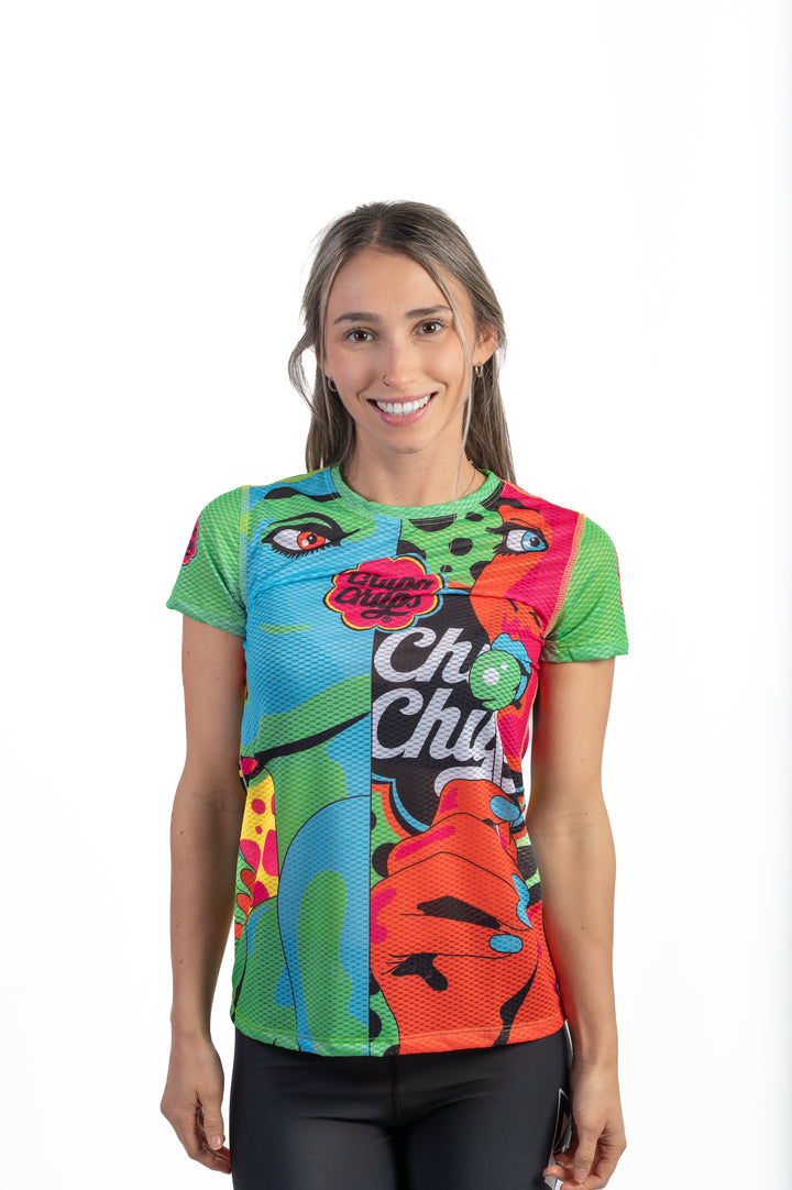 OTSO Women’s Short Sleeve Shirt Chupa Chups Warhool (レディース半袖Tシャツ チュッパチャップス ウォーホル)