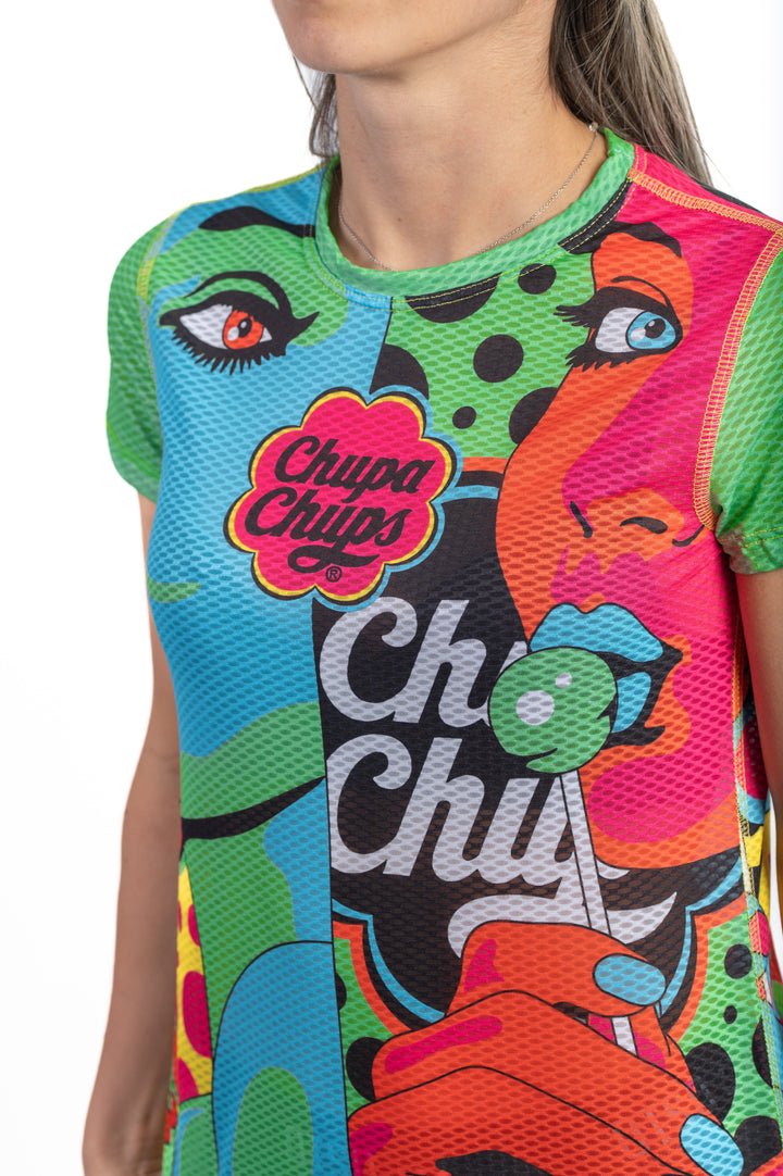 OTSO Women’s Short Sleeve Shirt Chupa Chups Warhool (レディース半袖Tシャツ チュッパチャップス ウォーホル)