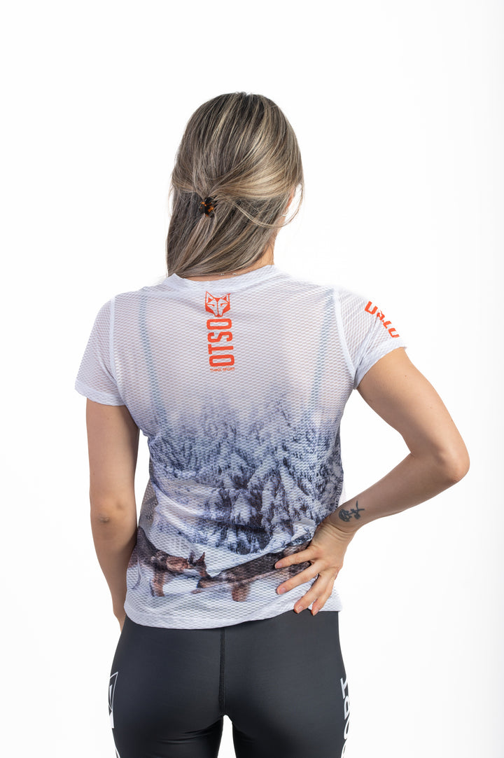WOMEN'S SHORT SLEEVE SHIRT WOLF(レディース半袖Tシャツ 狼)