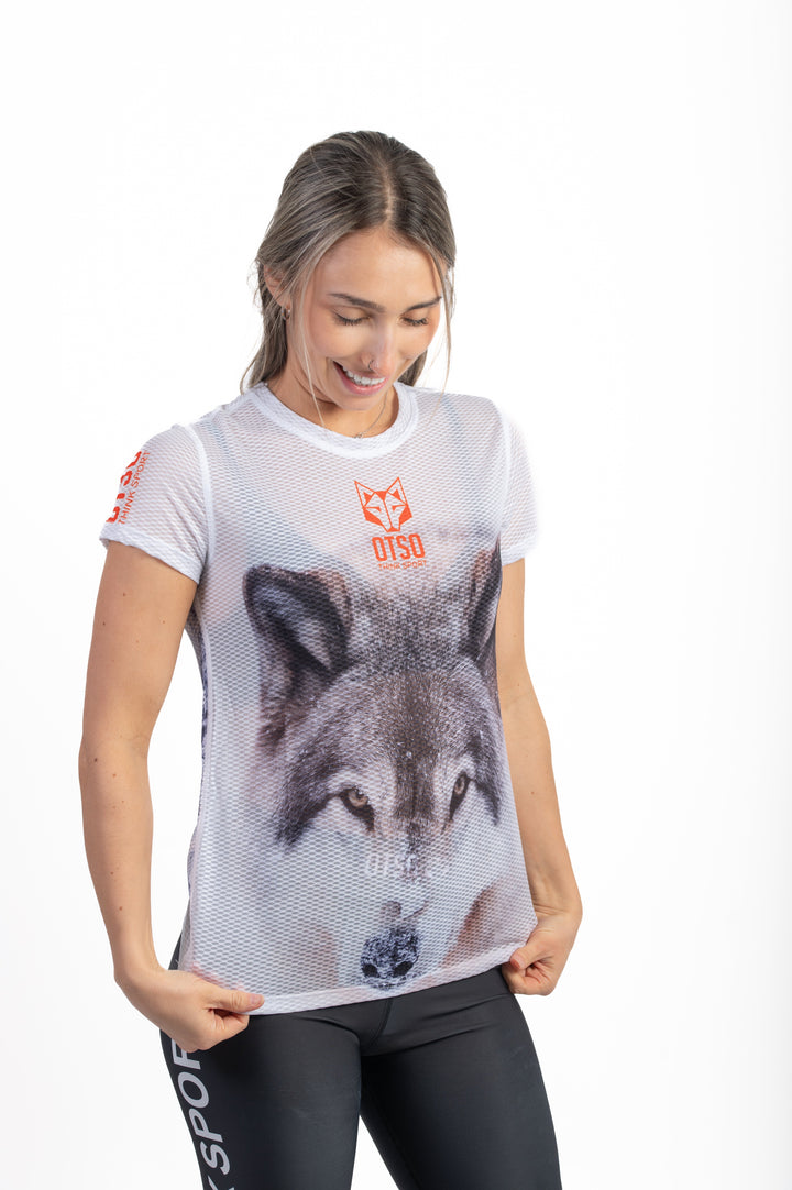 WOMEN'S SHORT SLEEVE SHIRT WOLF(レディース半袖Tシャツ 狼)