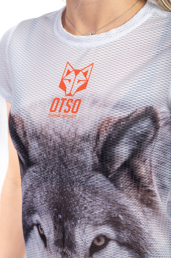WOMEN'S SHORT SLEEVE SHIRT WOLF(レディース半袖Tシャツ 狼)