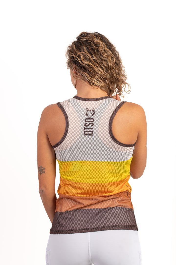 WOMEN'S SINGLET YELLOW(レディース ノースリーブシャツ イエロー)