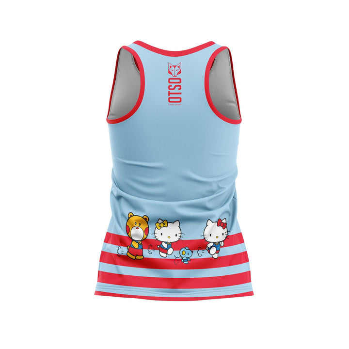 Sleeveless Shirt for Women  - Hello Kitty Stripes