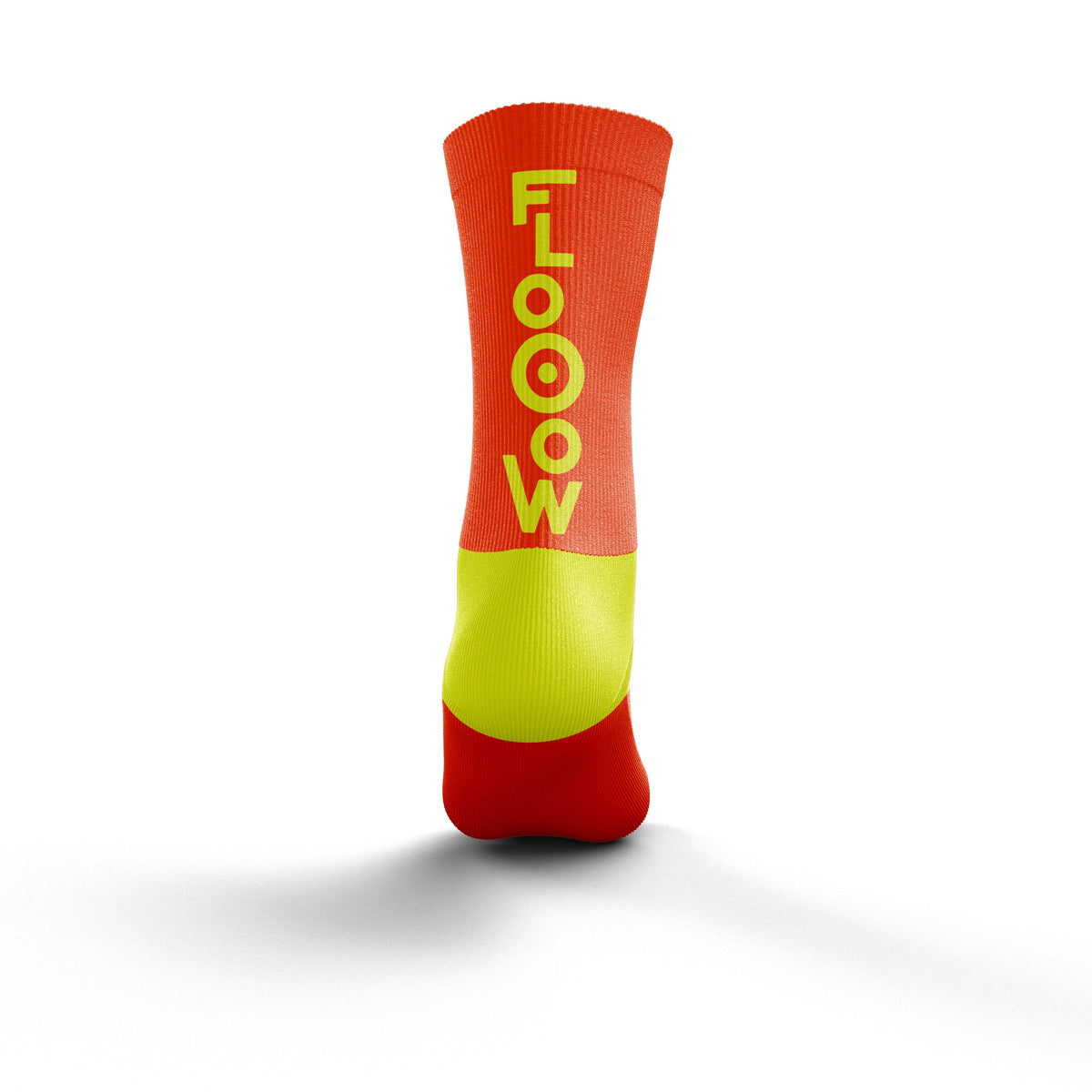 OTSO Multisport Socks Medium Cut Flooow Fluo Orange & Fluo Yellow (マルチスポーツソックス ミディアムカット フロー フルオオレンジ&フルオイエロー)