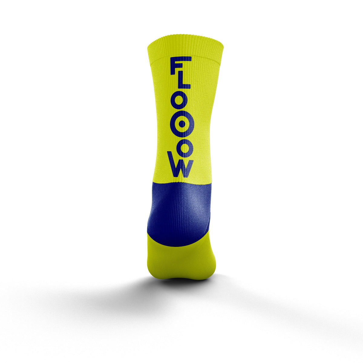 OTSO Multisport Socks Medium Cut Flooow Fluo Yellow & Electric Blue (マルチスポーツソックス ミディアムカット フロー フルオイエロー&エレクトリックブルー)