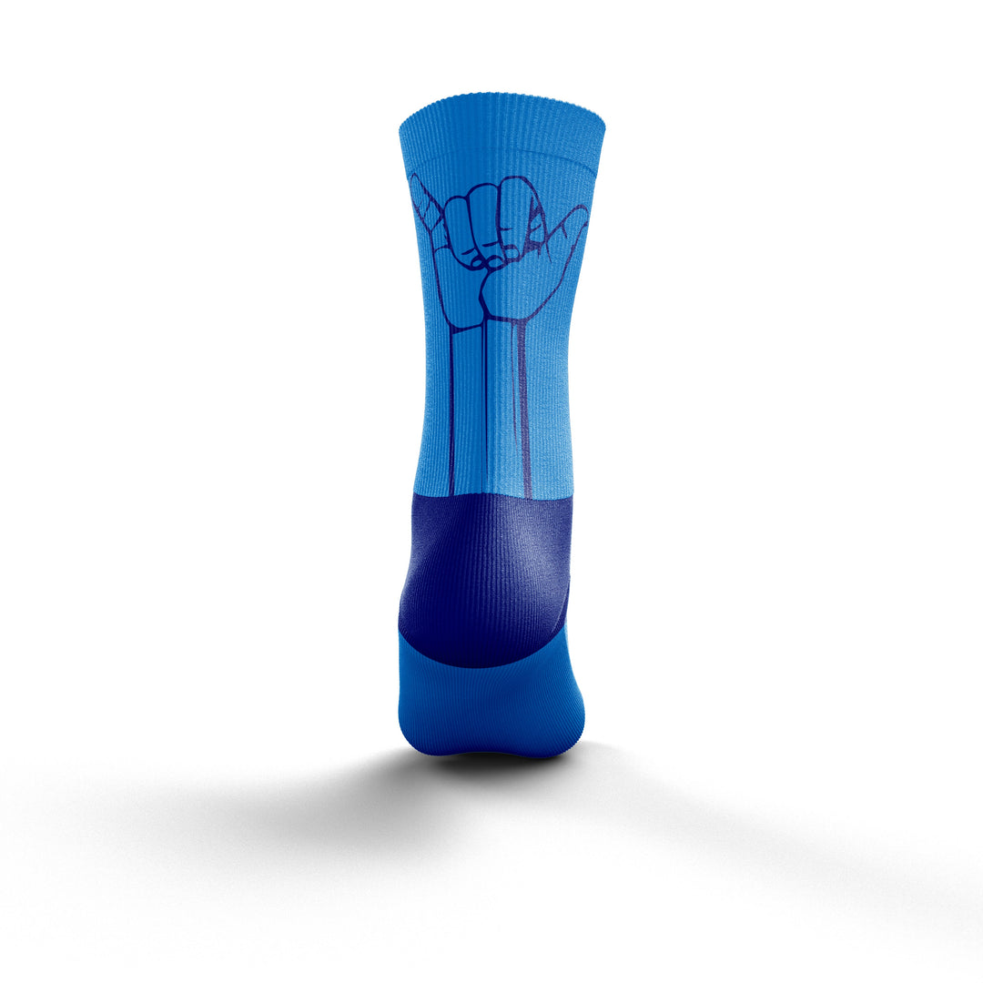 OTSO Multisport Socks Medium Cut Flooow Light Blue &amp; Electric Blue (マルチスポーツソックス ミディアムカット フロー ライトブルー&amp;エレクトリックブルー)