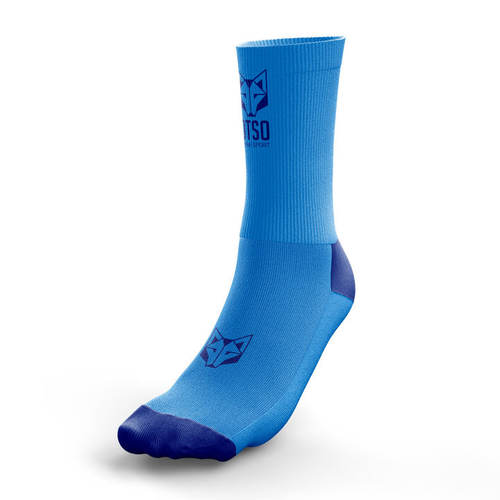 OTSO Multisport Socks Medium Cut Flooow Light Blue &amp; Electric Blue (マルチスポーツソックス ミディアムカット フロー ライトブルー&amp;エレクトリックブルー)