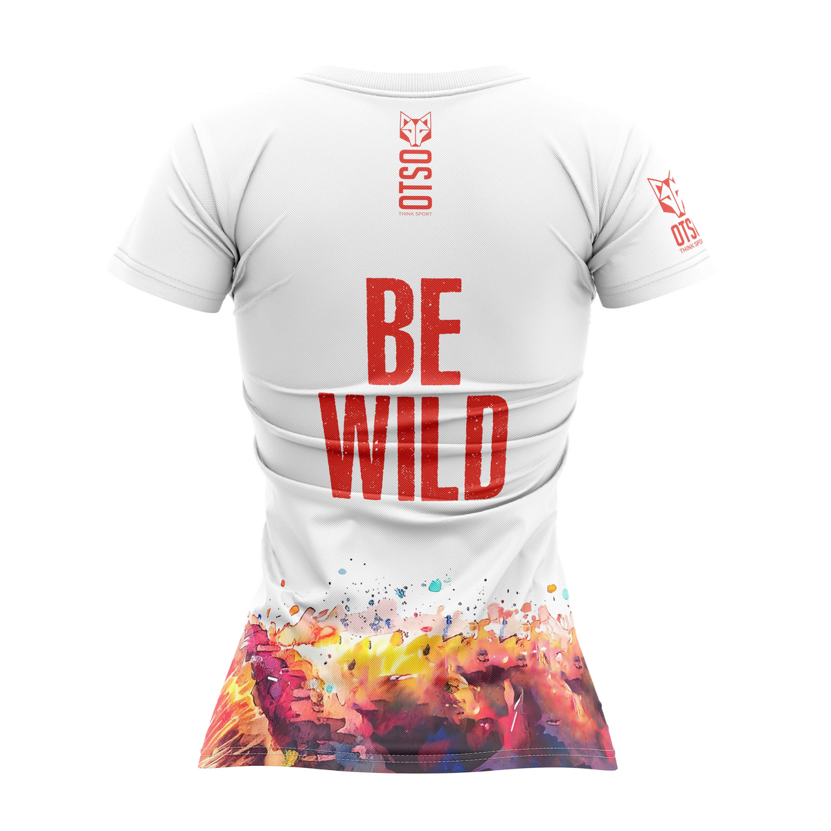 OTSO Women's Short Sleeve T-Shirt Be Wild Bear (レディース半袖Tシャツ ビー ワイルドベア)