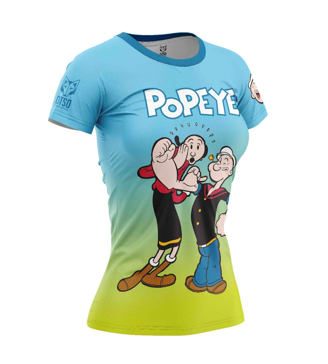 OTSO Women's T-Shirt Popeye and Olive (レディース半袖Tシャツ ポパイ アンド オリーブ)