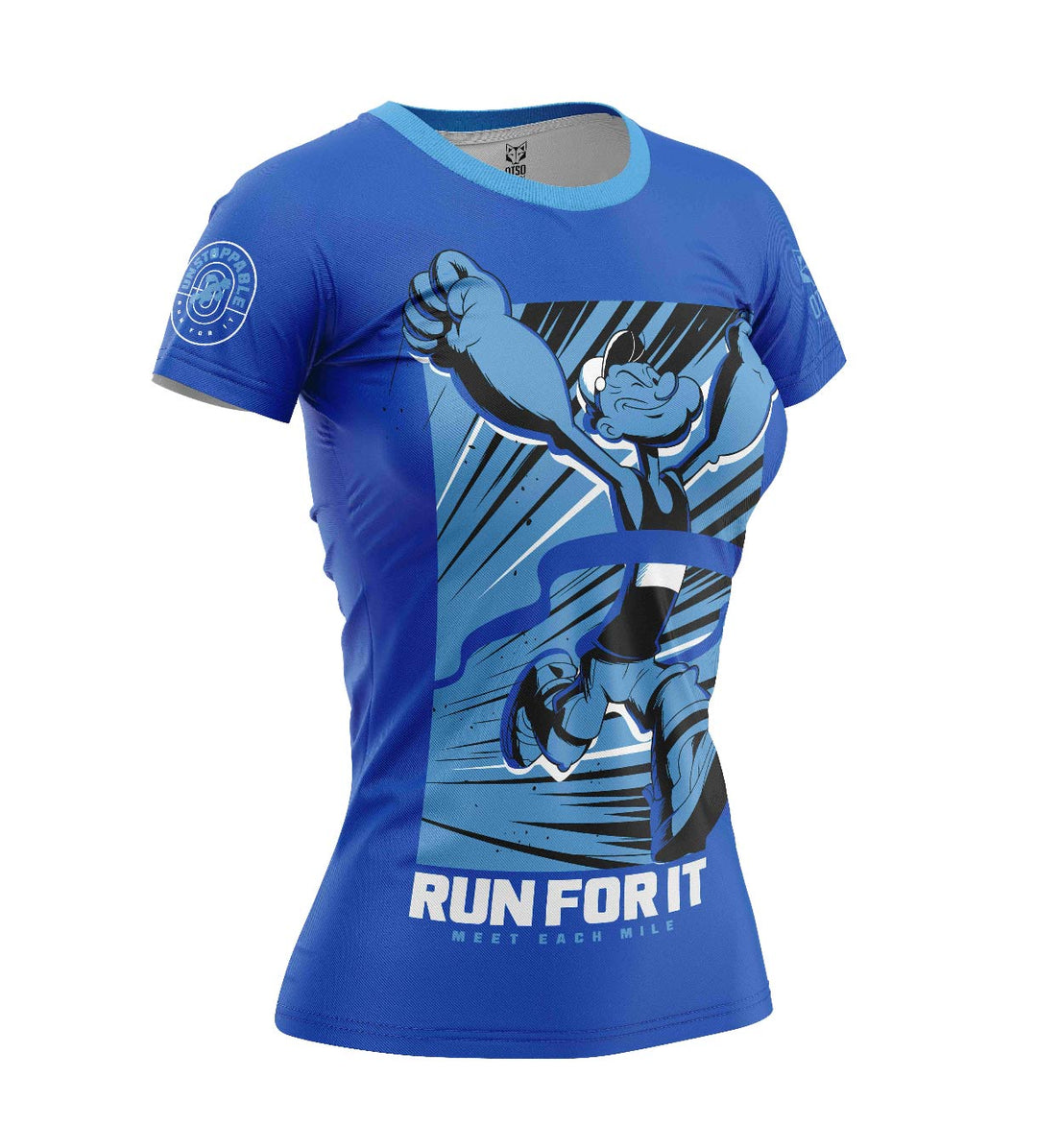 OTSO Women's T-Shirt Popeye Run For It (レディース半袖Tシャツ ポパイ ラン フォー イット)