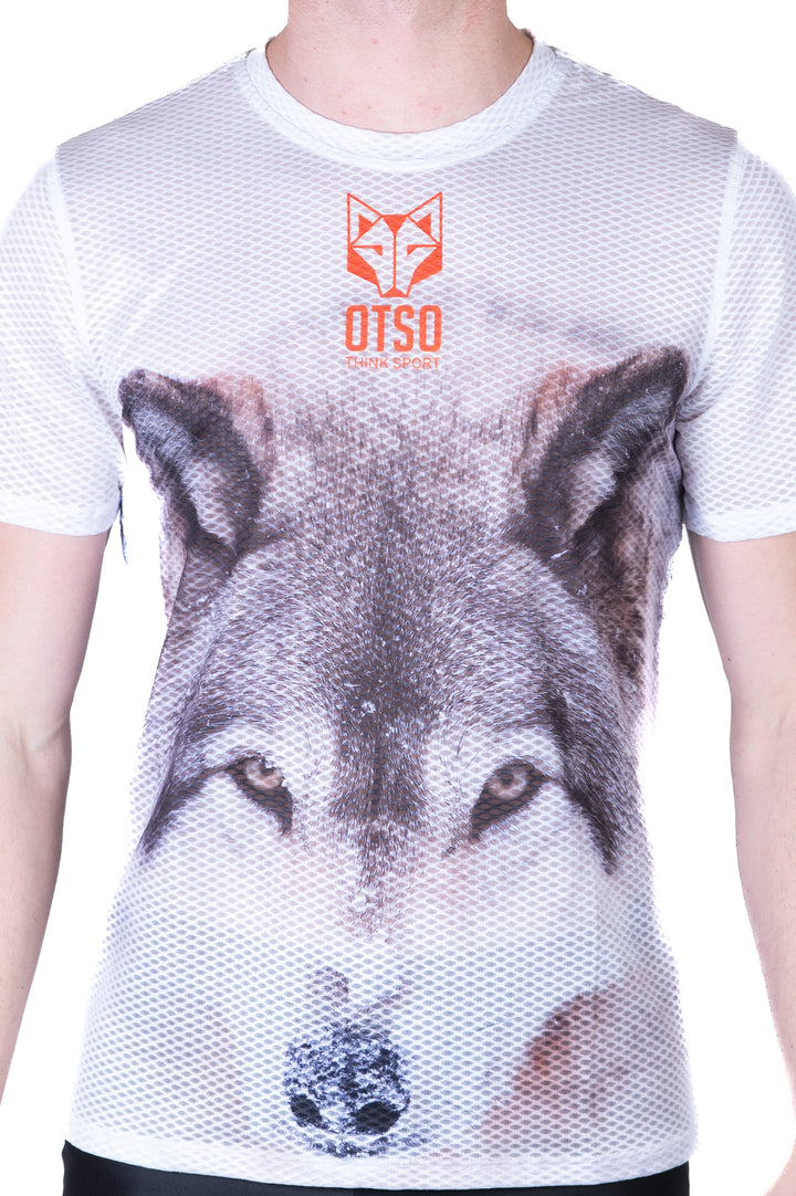 MEN'S SHORT SLEEVE SHIRT WOLF(メンズ半袖Tシャツ 狼)