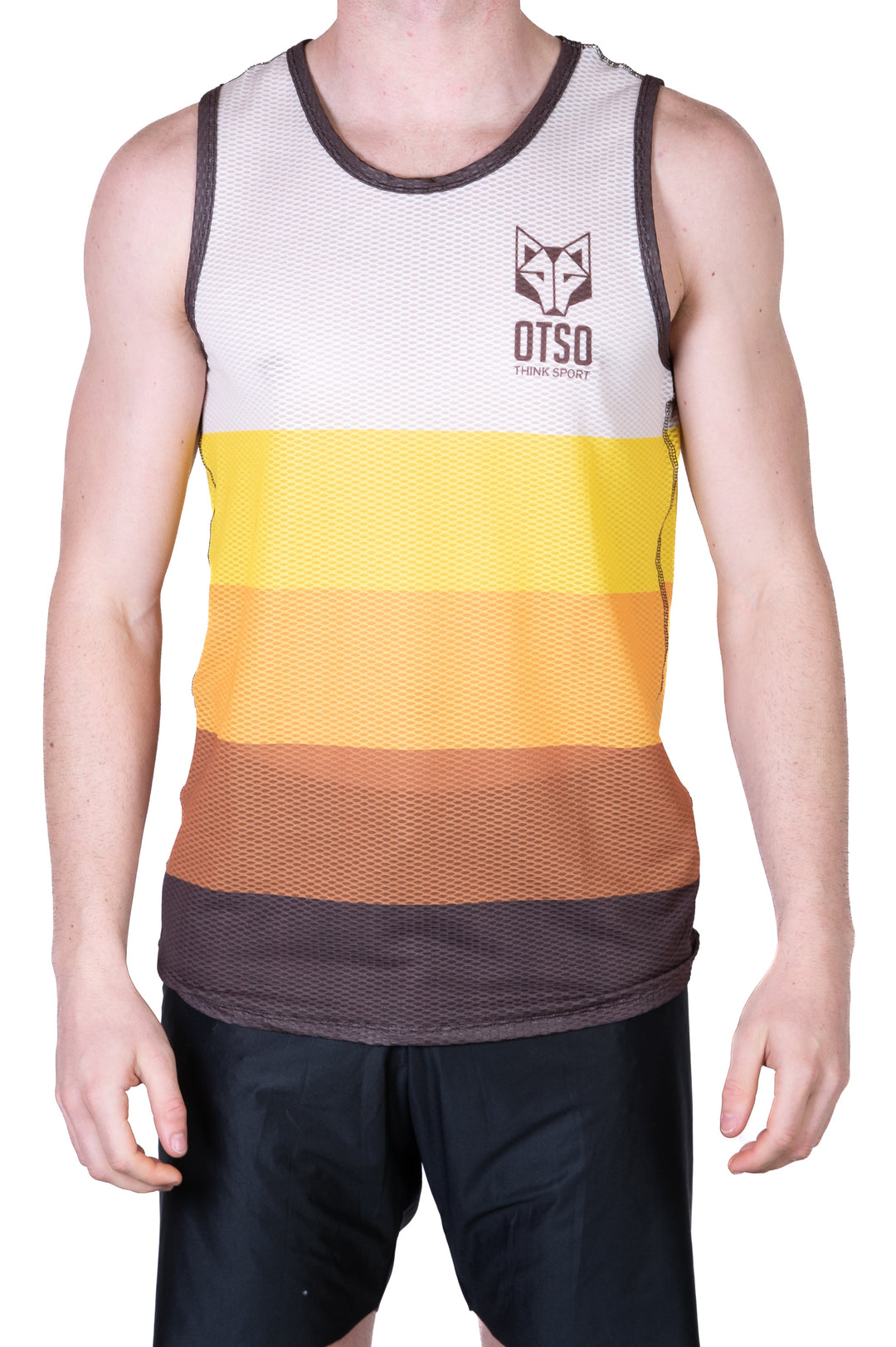 MEN'S SINGLET YELLOW(メンズノースリーブシャツ イエロー)
