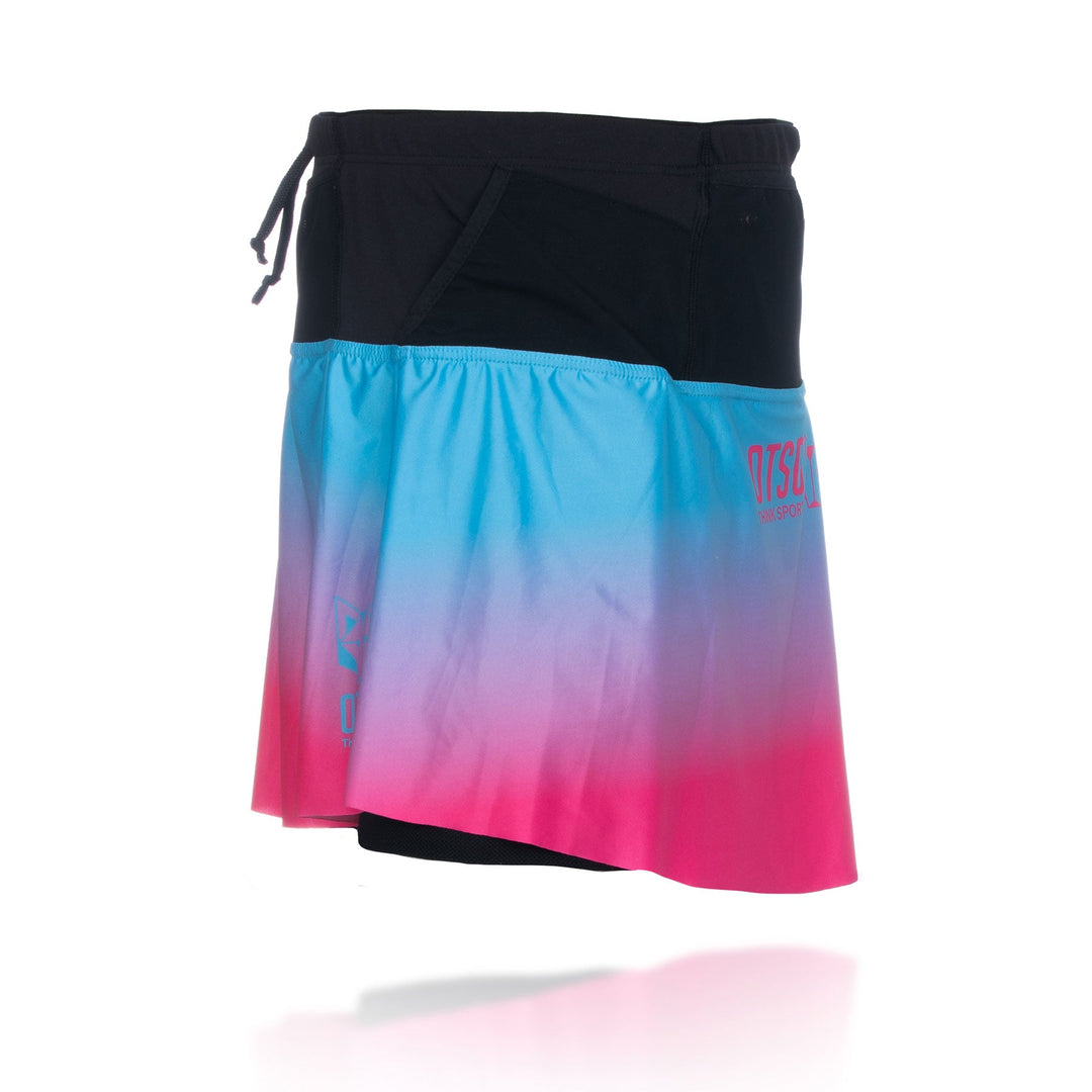 OTSO Women's Skirt Light Blue & Fluo Pink (レディーススカート ライトブルー/ピンク)