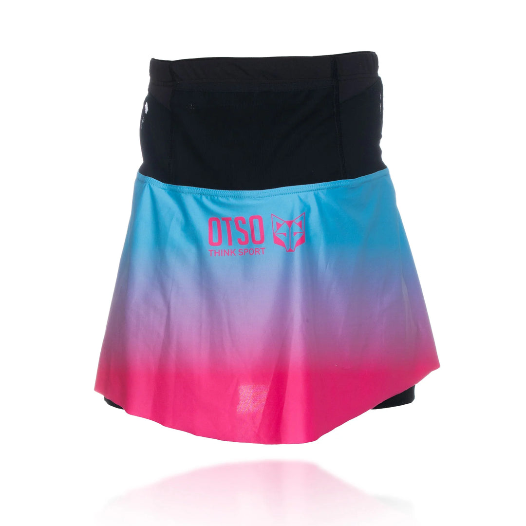OTSO Women's Skirt Light Blue & Fluo Pink (レディーススカート ライトブルー/ピンク)