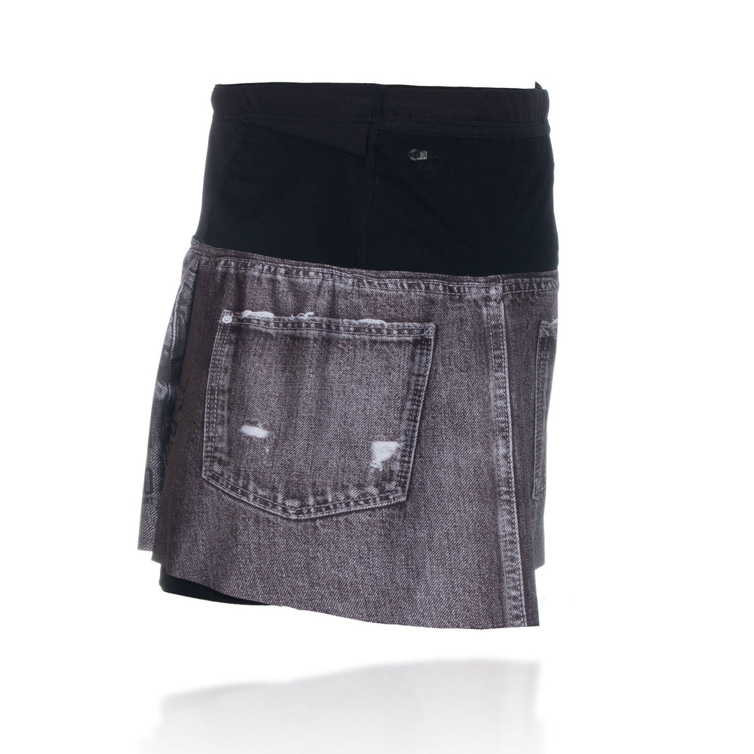 OTSO Women's Skirt Black Jeans (レディーススカート ブラックジーンズ)