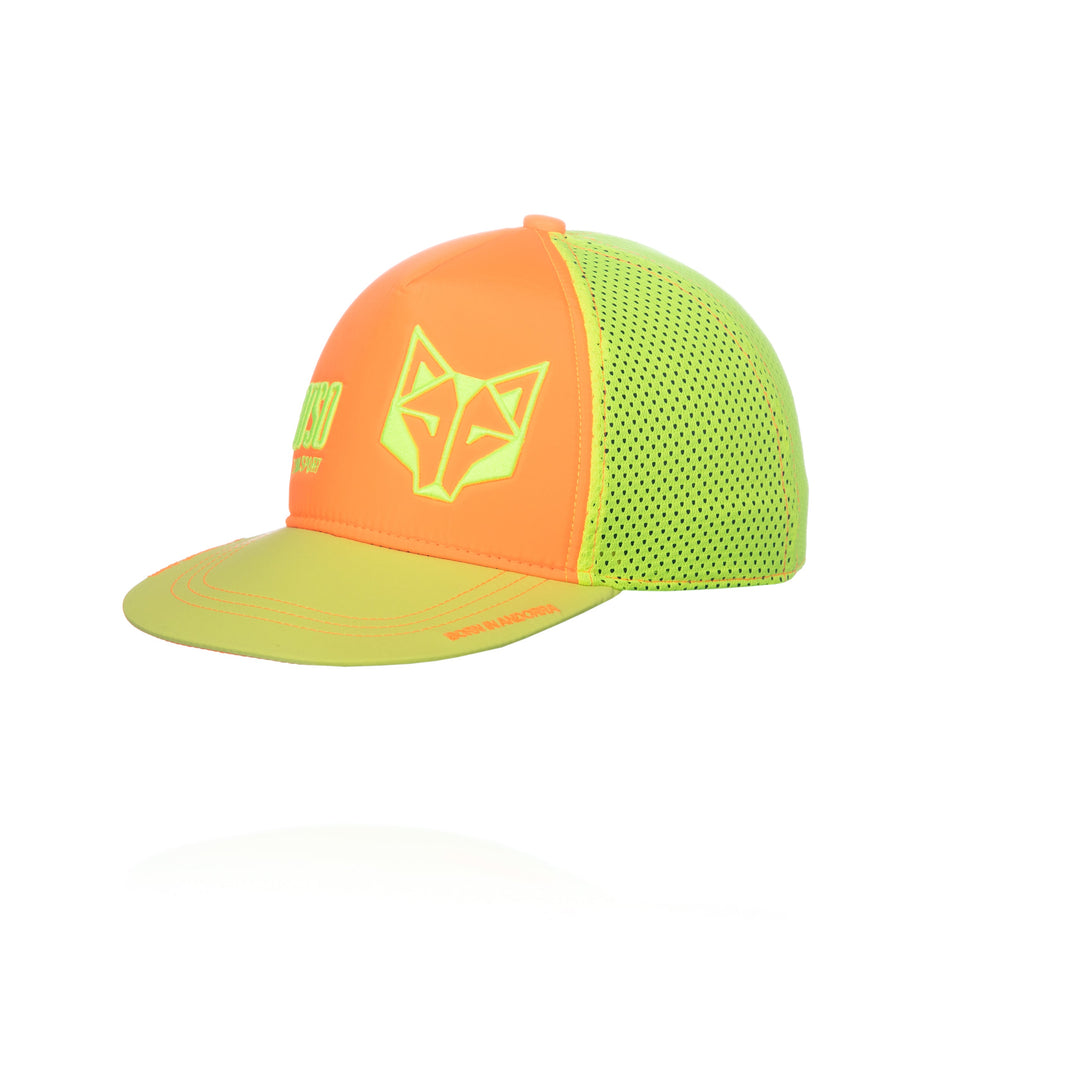 SNAP BACK CAP Fluo Orange & Fluo Yellow (スナップバックキャップ オレンジ&イエロー)