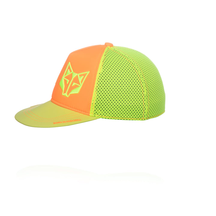 SNAP BACK CAP Fluo Orange & Fluo Yellow (スナップバックキャップ オレンジ&イエロー)