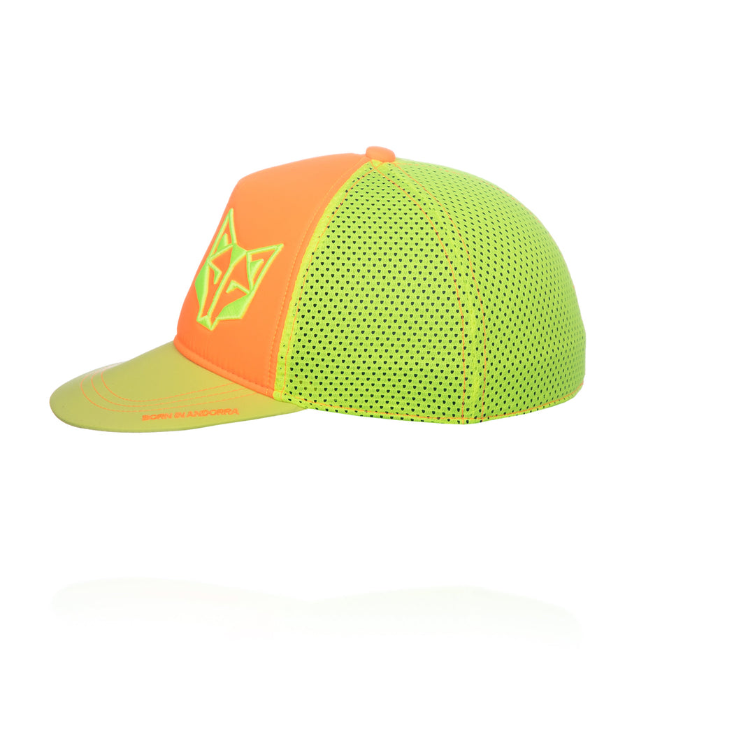 SNAP BACK CAP Fluo Orange & Fluo Yellow (スナップバックキャップ オレンジ&イエロー)