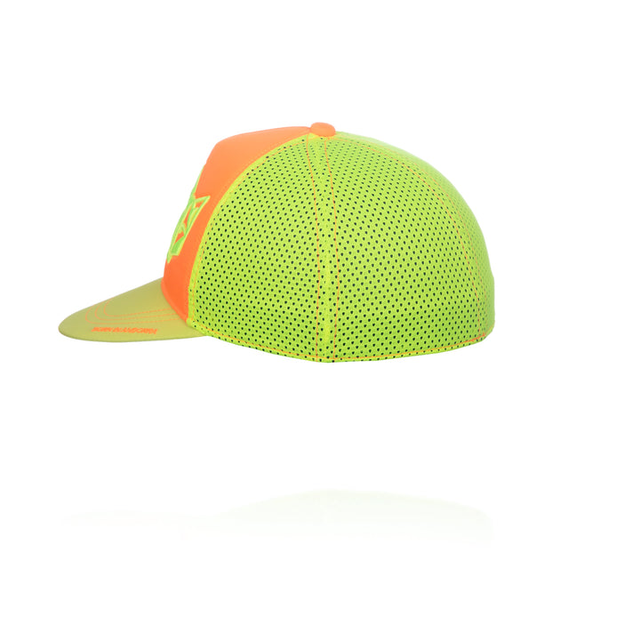 SNAP BACK CAP Fluo Orange & Fluo Yellow (スナップバックキャップ オレンジ&イエロー)