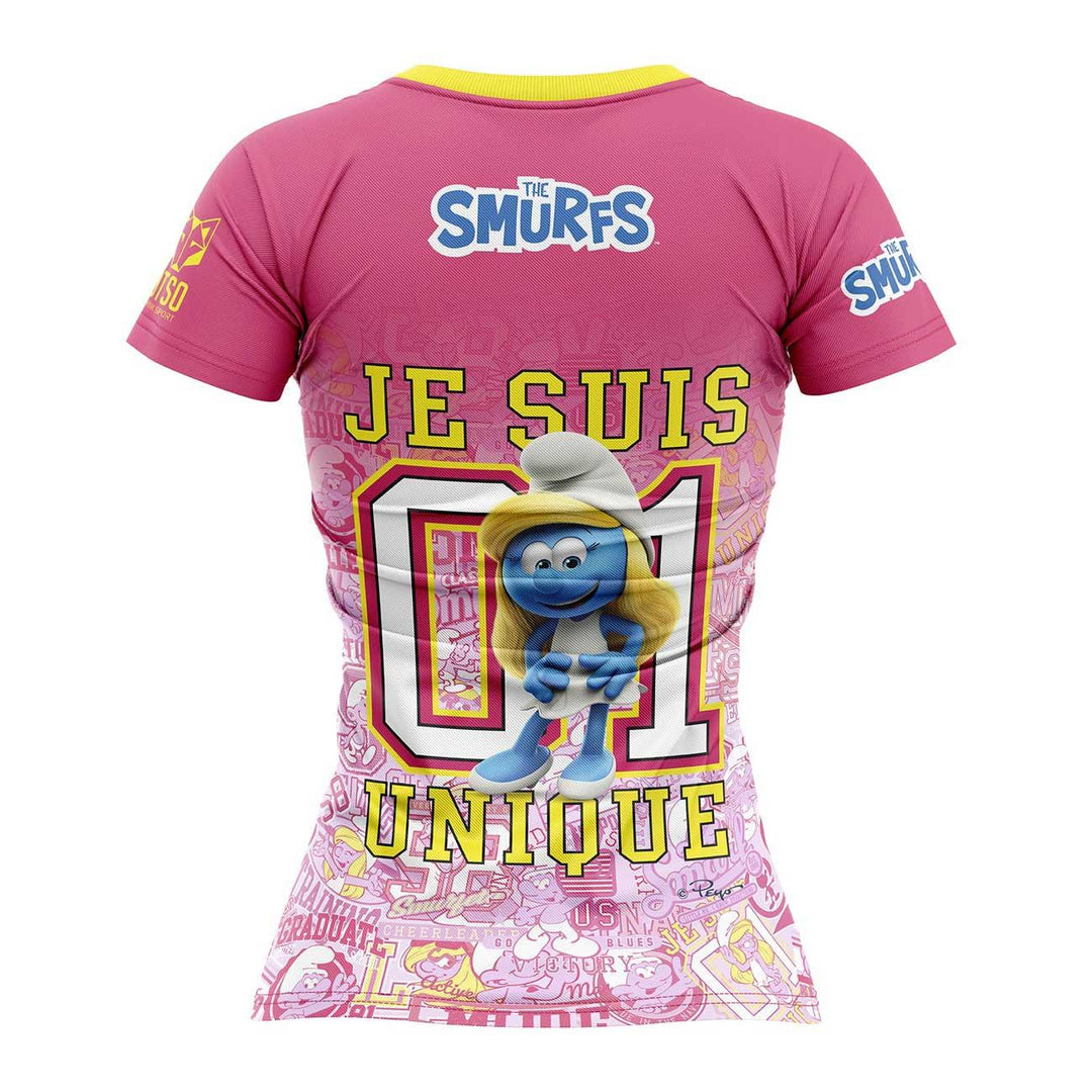 OTSO Smurfs Hugs Women's Short Sleeve T-Shirt (スマーフハグ レディース半袖Tシャツ) - Rufus & Co. オンラインストア