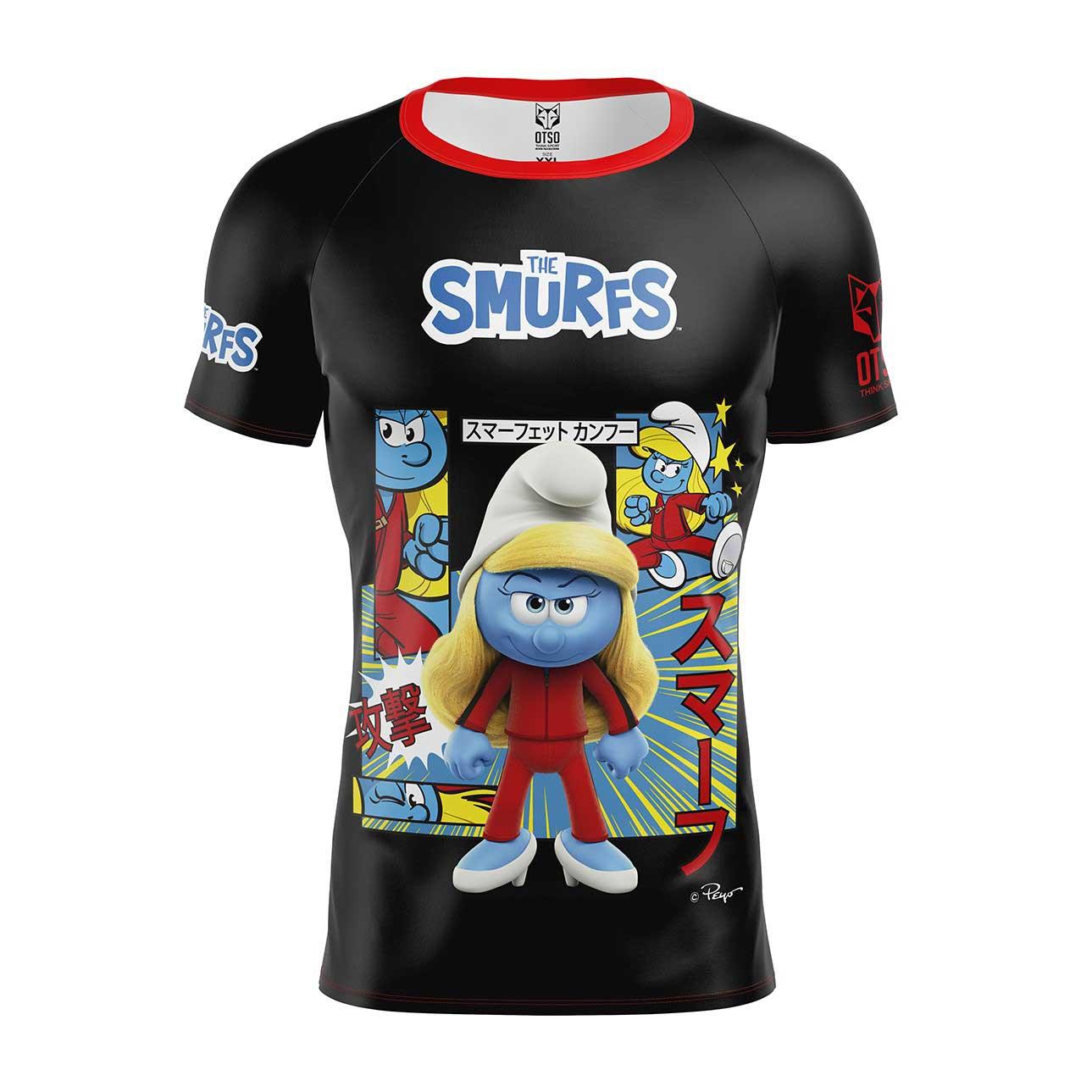 OTSO Smurfs Men's Short Sleeve Black Sleeve T-Shirt (スマーフ メンズ半袖ブラックスリーブTシャツ) - Rufus & Co. オンラインストア