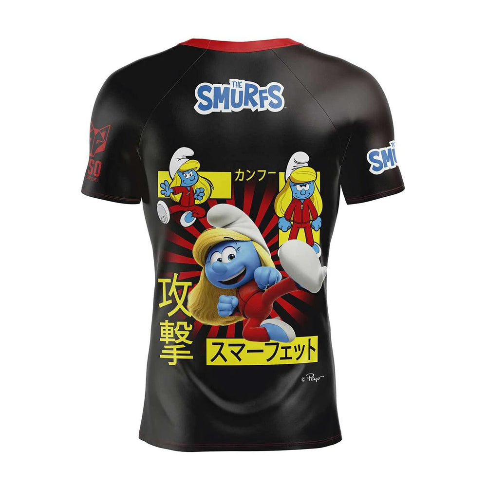 OTSO Smurfs Men's Short Sleeve Black Sleeve T-Shirt (スマーフ メンズ半袖ブラックスリーブTシャツ) - Rufus & Co. オンラインストア