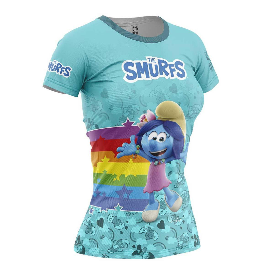 OTSO Smurfs Rainbow Women's Short Sleeve T-Shirt (スマーフ・レインボー レディース半袖Tシャツ) - Rufus & Co. オンラインストア