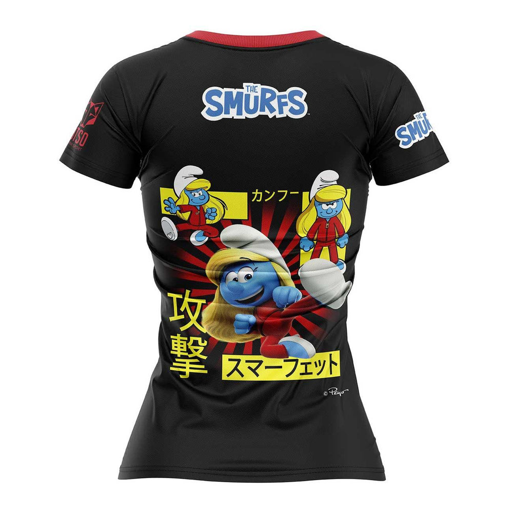 OTSO Smurfs Women's Short Sleeve T-Shirt Black (スマーフ レディース半袖Tシャツ ブラック) - Rufus & Co. オンラインストア