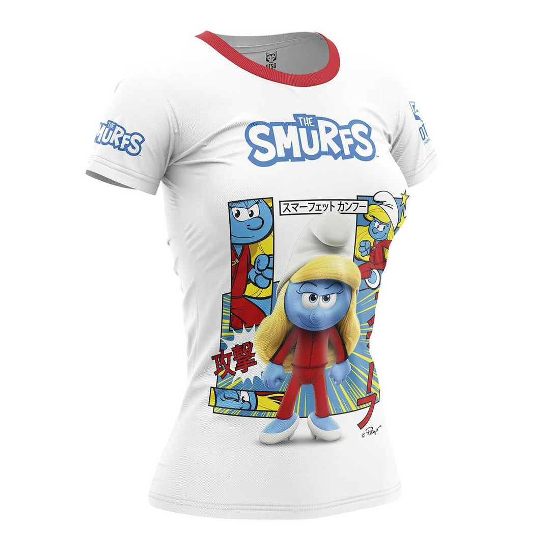 OTSO Smurfs Women's Short Sleeve T-Shirt White (スマーフ レディース半袖Tシャツ ホワイト) - Rufus & Co. オンラインストア