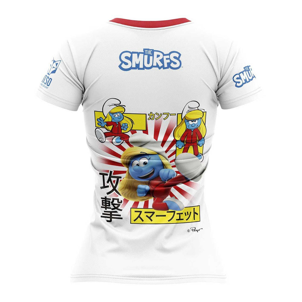 OTSO Smurfs Women's Short Sleeve T-Shirt White (スマーフ レディース半袖Tシャツ ホワイト) - Rufus & Co. オンラインストア