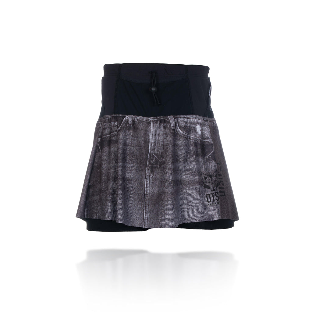 韓国 ファッション通販 Women's OTSO Skirt ブラック (レディーススカート Jeans Black ウォーキング・ランニングウェア