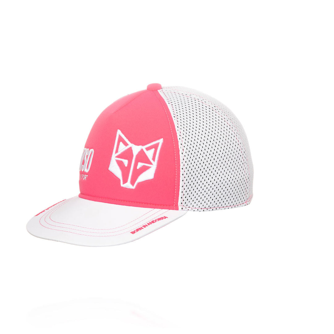 SNAP BACK CAP Fluo Pink & White (スナップバックキャップ ピンク&ホワイト)