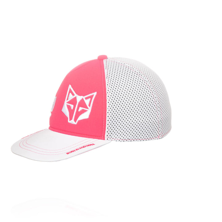 SNAP BACK CAP Fluo Pink & White (スナップバックキャップ ピンク&ホワイト)