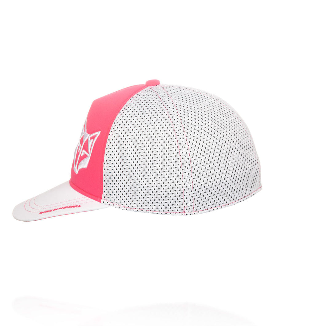 SNAP BACK CAP Fluo Pink & White (スナップバックキャップ ピンク&ホワイト)
