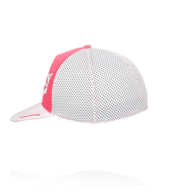 SNAP BACK CAP Fluo Pink & White (スナップバックキャップ ピンク&ホワイト)