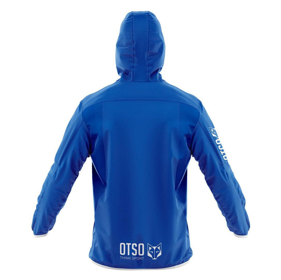 Waterproof Jacket Ultra Light Electric Blue & White (ユニセックス ウォータープルーフジャケット ウルトラライト エレクトリックブルー＆ホワイト) - Rufus & Co. オンラインストア