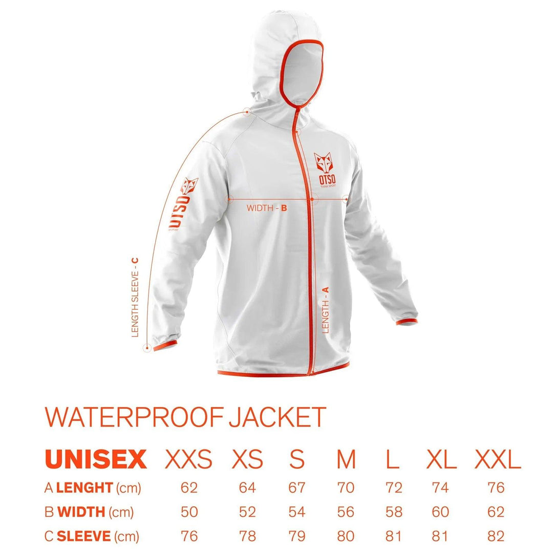 Waterproof Jacket Ultra Light Electric Blue & White (ユニセックス ウォータープルーフジャケット ウルトラライト エレクトリックブルー＆ホワイト) - Rufus & Co. オンラインストア