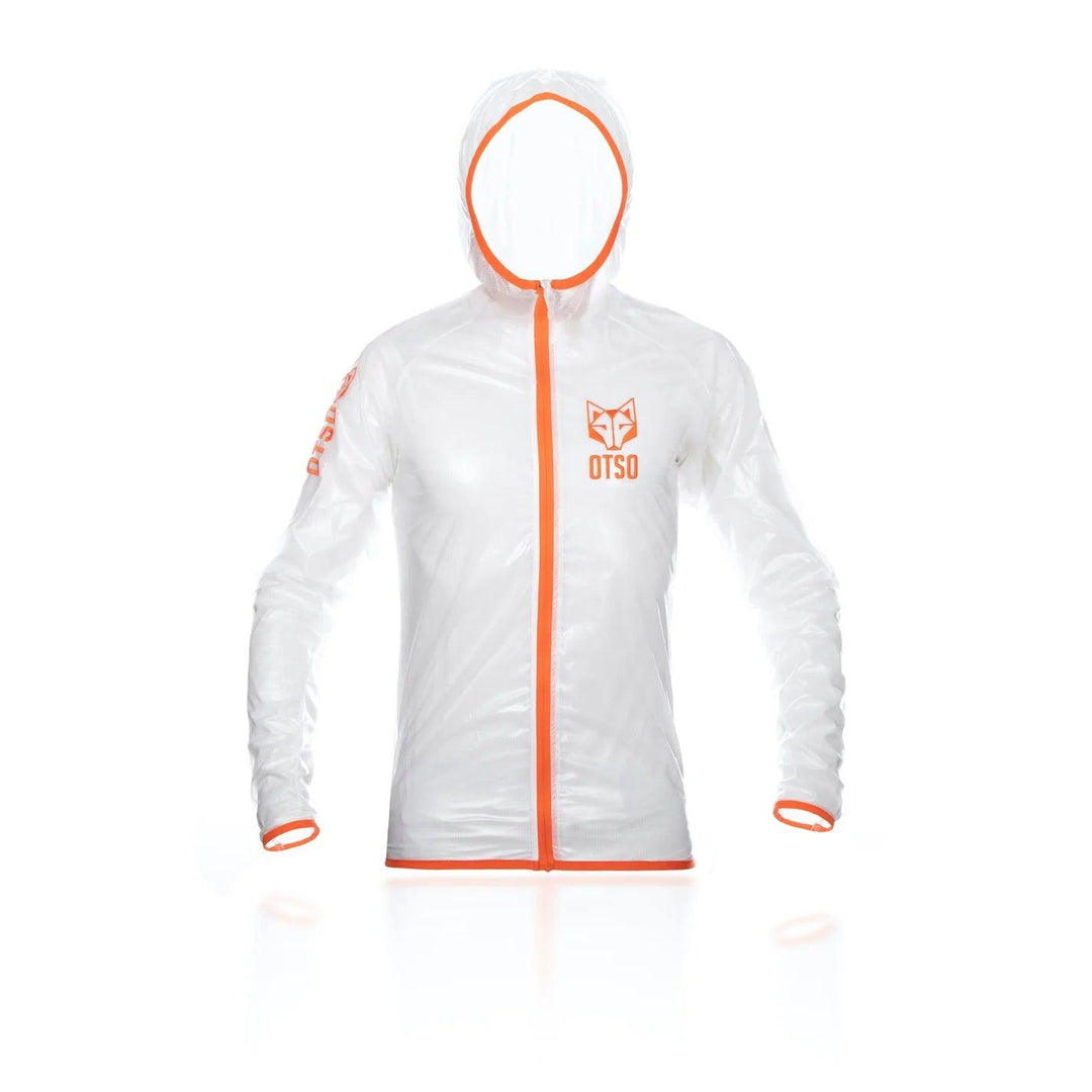 Waterproof Jacket Ultra Light White Fluo Orange (ユニセックス ウォータープルーフジャケット ウルトラライトホワイトxオレンジ) - Rufus & Co. オンラインストア