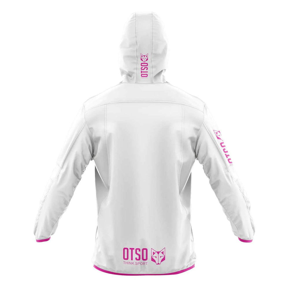 Waterproof Jacket Ultra Light White Fluo Pink (ユニセックス ウォータープルーフジャケット ウルトラライトホワイトxピンク) - Rufus & Co. オンラインストア