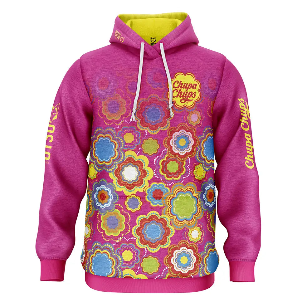 OTSO Hoodie Chupa Chups Floral Pink (ユニセックス フーディ チュッパチャップス フローラルピンク)