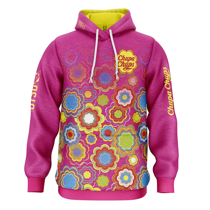 OTSO Hoodie Chupa Chups Floral Pink (ユニセックス フーディ チュッパチャップス フローラルピンク)