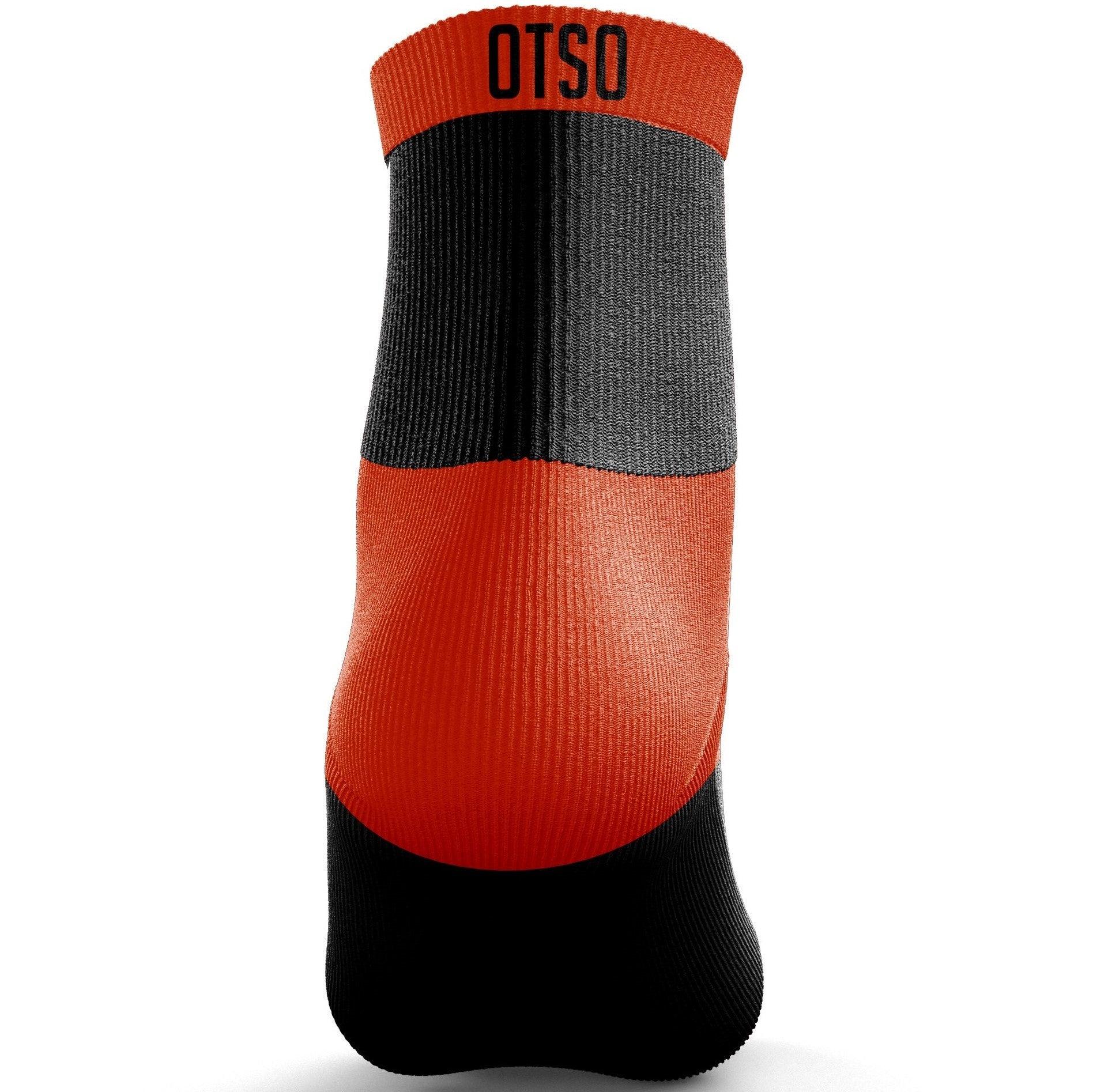 MULTISPORT SOCKS LOW CUT BLACK & FLUO ORANGE(マルチスポーツ
